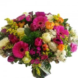 זר פרחים אביב